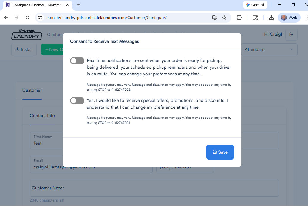 Consent To Receive Text Messages